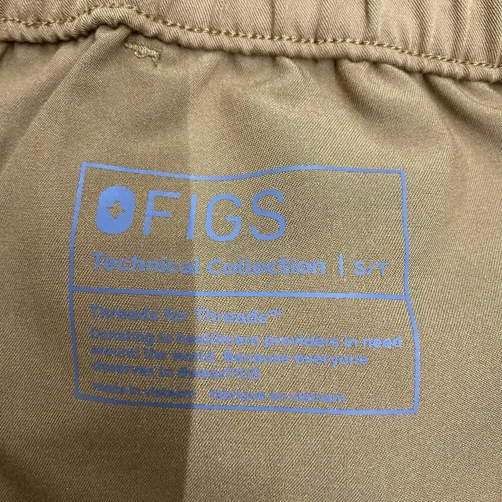 FIGS Tansen Jogger Scrub Pants Men S Tall Clay Brown Drawstring Pockets Limited